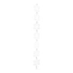 Snow crystal chain  - Material: plastic - Color: white - Size:  X 180cm