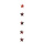 Guirlande détoiles en film 10 étoiles feuille métallique Color: rouge Size: ca. Ø 12cm X 200cm
