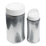 Glimmer in Streudose 110gr./Dose, Kunststoff Farbe: silber
