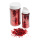 Coarse glitter in shaker can 250g/can - Material: plastic - Color: red - Size: