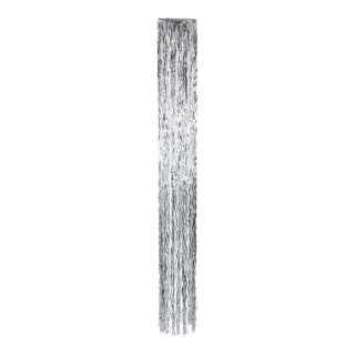 Tinsel hanger round  - Material: metal foil - Color: silver - Size: Ø 28cm X 250cm