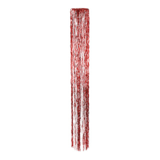 Tinsel hanger round  - Material: metal foil - Color: red - Size: Ø 28cm X 250cm