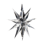 Star foldable  - Material: metal foil - Color: silver -...
