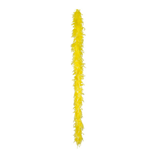 Federboa, mit echten Federn, Ø 10cm, 200cm,  gelb