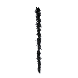 Federboa, mit echten Federn, Ø 10cm, 200cm,  schwarz