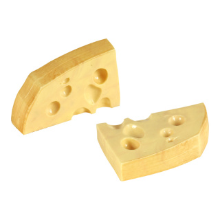 Cheese pieces 2pcs./bag, plastic 11x15cm Color: yellow
