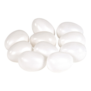 Chicken eggs 12pcs./bag, plastic     Size: 4x6cm    Color: white