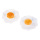 Fried eggs 2pcs./bag, plastic     Size: Ø 10cm    Color: white/yellow