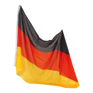 Flagge Kunstseide, mit Ösen Abmessung: 90x150cm Farbe: Deutschland