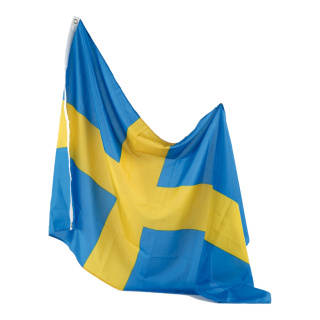 Flag  - Material: artificial silk with eyelets - Color: Sweden - Size: 90x150cm