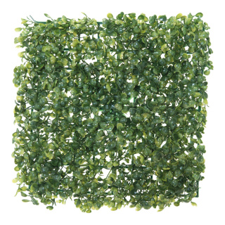 Buchsbaumplatte Kunststoff     Groesse: 25x25cm - Farbe: grün