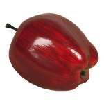 Apfel Kunststoff     Groesse: Ø 8cm - Farbe: dunkelrot #