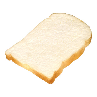 Toastbrotscheibe Schaumstoff Größe:14x12cm Farbe: weiß/braun    #