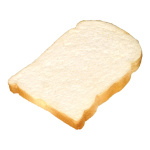 Slice of toast,  foam, Size:;14x12cm, Color:white/brown