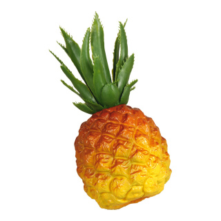 Ananas Kunststoff Größe:10x22cm Farbe: braun/grün    #