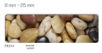 Flusskiesel Mix, 8-25 mm, sortiert, 3,5 ltr.l (5,5 kg)...