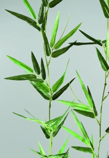 Bamboo curtain, 5-fold, artificial silk, Size:;90x80cm, Color:green
