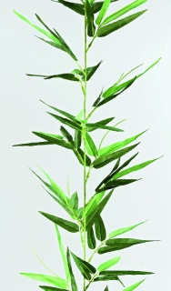 Bambusgirlande 44-fach, Kunstseide Größe:Ø 28cm, 180cm Farbe: grün    #