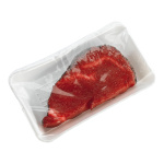 Beefsteak, roh Kunststoff Größe:8x18cm Farbe: rot    #