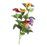 Pansy sprig 5-fold - Material: artificial silk - Color:...