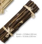 Bambusstäbe dunkel, 20cm lang, 15...
