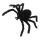 Spider  - Material: polystyrene foam - Color: black - Size: 26x31x20cm