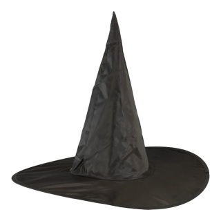 Witch hat  - Material: synthetic - Color: black - Size:  X 48cm