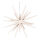 Étoile spoutnik  à assemblerplastique avec glitter Color: blanc Size: Ø 21cm