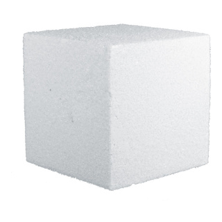 Morceau de sucre  polystyrène Color: blanc Size: 18x18x18cm