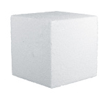 Zuckerwürfel Styropor Größe:18x18x18cm Farbe: weiß #