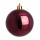 Christmas ball burgundy shiny 12 pcs./blister - Material:  - Color:  - Size: Ø 6cm