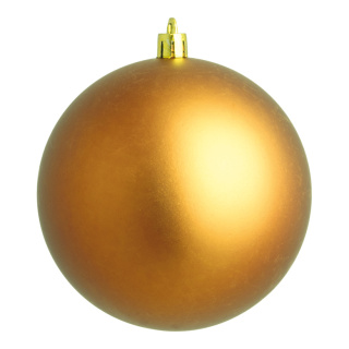 Boule de Noël mat bronze 12pcs./blister mat plastique Color: bronze mat Size: Ø 6cm