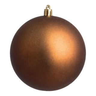 Weihnachtskugel-Kunststoff  Größe:Ø 6cm,  Farbe: braun matt