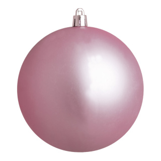 Weihnachtskugel-Kunststoff  Größe:Ø 8cm,  Farbe: pink matt