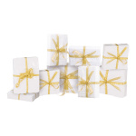 Set of gift boxes 9 pcs. 3 sizes styrofoam/foil -...