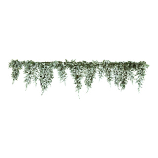 Frise de sapin enneigé 50 60 70cm longueur cônes  Color: vert/blanc Size: Ø 30cm X 270cm