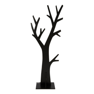 Baum Holz, Baum: 150x60cm Größe:plaque de bois: 25x35cm,  Farbe: schwarz