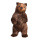 Bear  - Material: standing styropor+wooden fibres - Color: brown - Size: 22x22x40cm