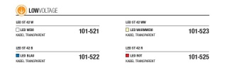 LED ST 42 WW-WF   Kabelfarbe: transparent   Lichterkette 24V --> Led Pro Low Voltage