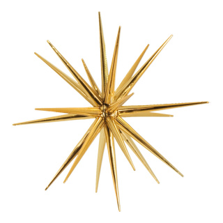 Sputnik star  - Material: for assembling plastic shiny - Color: gold - Size: Ø 21cm