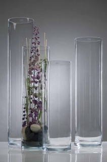 XXL Zylinder Vase Glas H:90cm D:24cm