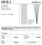 LED-SL3-WW, Lichtvorhang, transparentes Kabel, warmweißes...