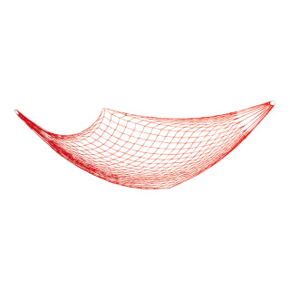 Hammock  - Material: plaited metal insert synthetic - Color: red - Size:  X 230x80cm