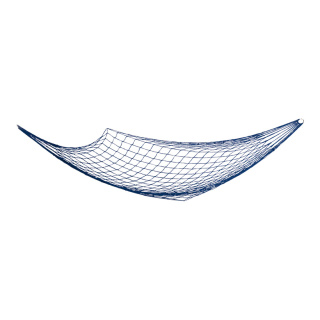 Hammock plaited, metal insert, synthetic     Size: 230x80cm    Color: blue