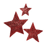 Sisal star   - Material: with sequins - Color: red -...