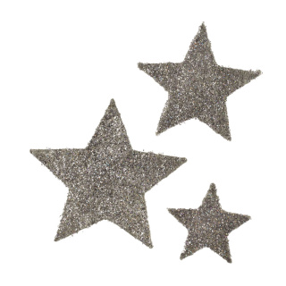 Sisal star   - Material: with sequins - Color: silver - Size:  X 40cm