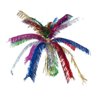 Fontaine à feuilles de palmier  feuille métallique Color: multicolore Size: Ø 85cm X 55cm