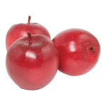 Apfel 3Stck./Btl., Kunststoff Größe:Ø 8cm Farbe: rot    #
