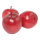 Pomme 3pcs./sachet, plastique     Taille: Ø 8cm    Color: rouge