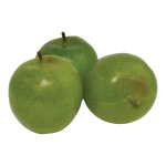 Apfel 3Stck./Btl., Kunststoff Größe:Ø 8cm Farbe: grün    #